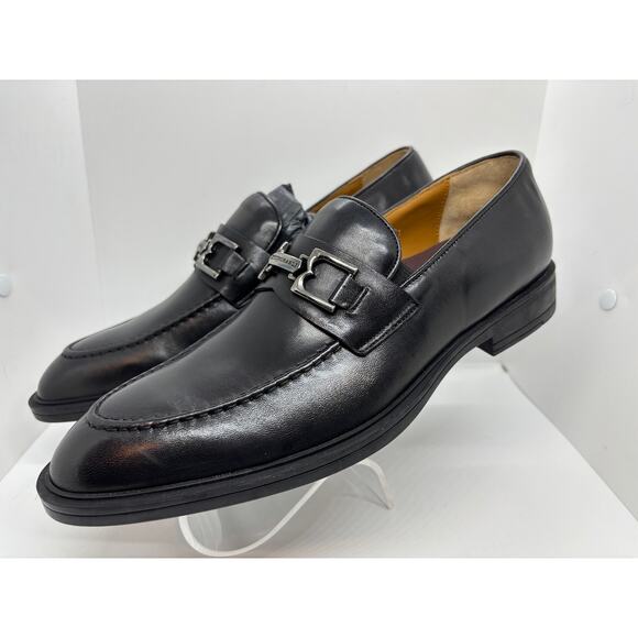 NWB Made in ITALY BRUNO MAGLI Riccardo Loafers Dress Shoes Black Leather 8.5 M main image 4